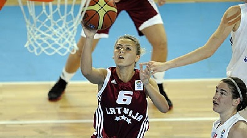 Kristīne Brance Eiropas U20 čempionātā Serbijā
Foto: www.fibaeurope.com