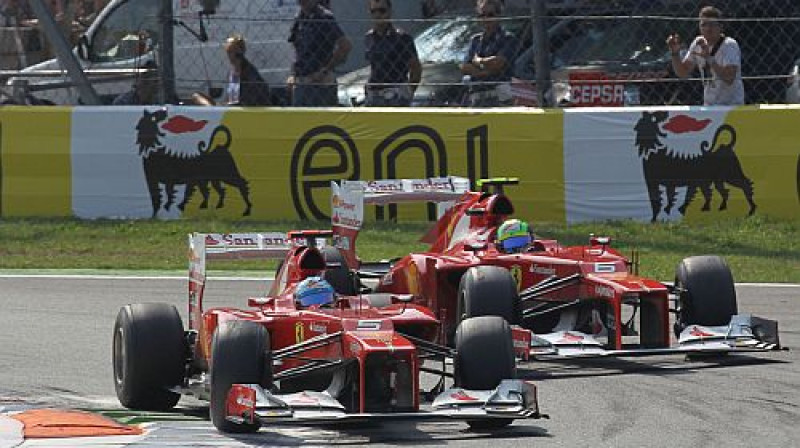 Moncā notiek "Ferrari" komandas māju posms
Foto: Digitale/Scanpix