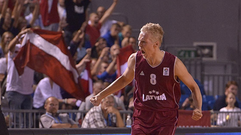 Jānis Bērziņš: 26 punkti un 15 atlēkušās bumbas Eiropas U20 čempionāta finālspēlē.
Foto: fibaeurope.com