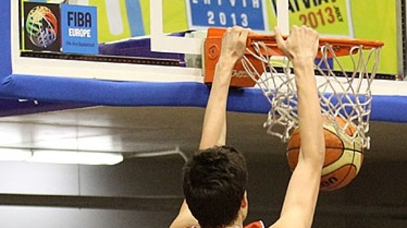 Turcijas juniori 22. jūlijā Liepājā svinēja trešo uzvaru F grupā un iekļuva ceturtdaļfinālā
Foto: Mārtiņš Sīlis, www.fibaeurope.com