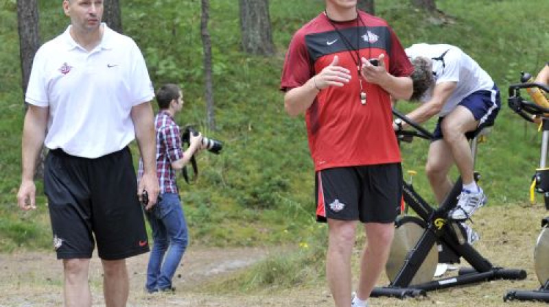 Vilnis Klucis un Artis Ābols
Foto: Romāns Kokšarovs, Sporta Avīze, f64