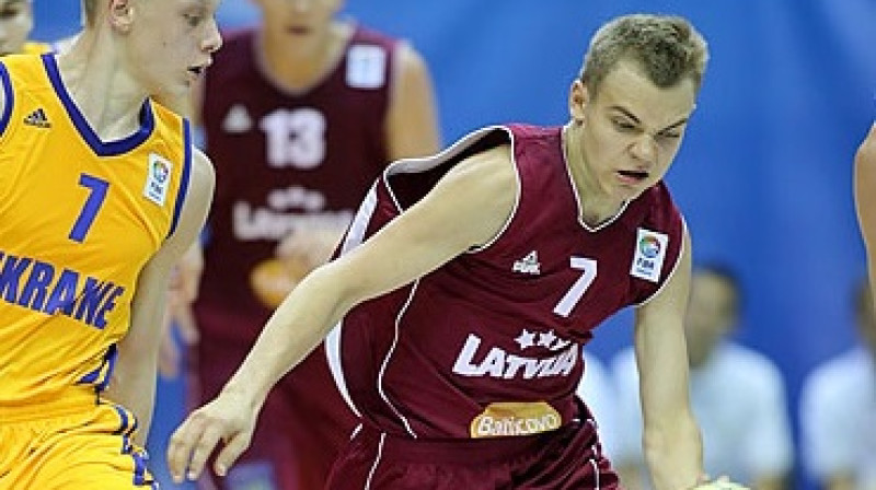 Renārs Birkāns spēlē pret Ukrainu
Foto: www.fibaeurope.com