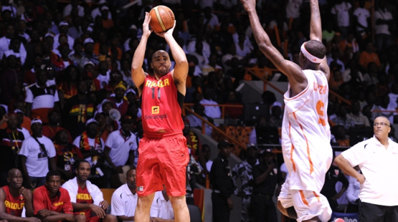 Fragments no Angolas un Kotdivuāras pusfināla cīņas
Foto: FIBA Africa