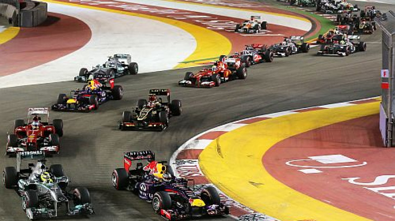 Singapūras "Grand Prix" starts
Foto: SCANPIX SWEDEN