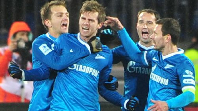 "Zenit" spēlētāji
Foto:ITAR-TASS/Scanpix