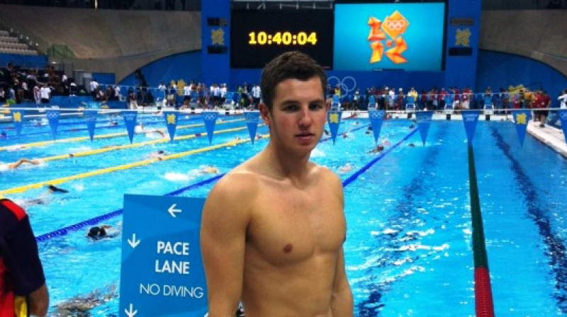 Uvis Kalniņš Londonas Olimpiskajās spēlēs
swimming.lv