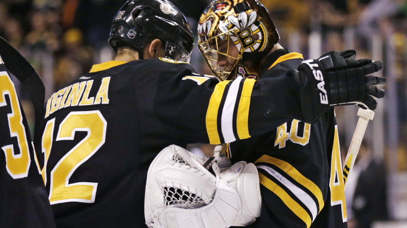 Džeroms Iginla un Tuka Rasks
Foto: AP/Scanpix