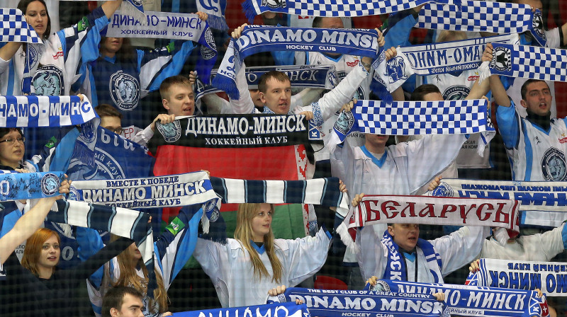 Minskas "Dinamo" līdzjutēji
Foto: ITAR-TASS/Scanpix