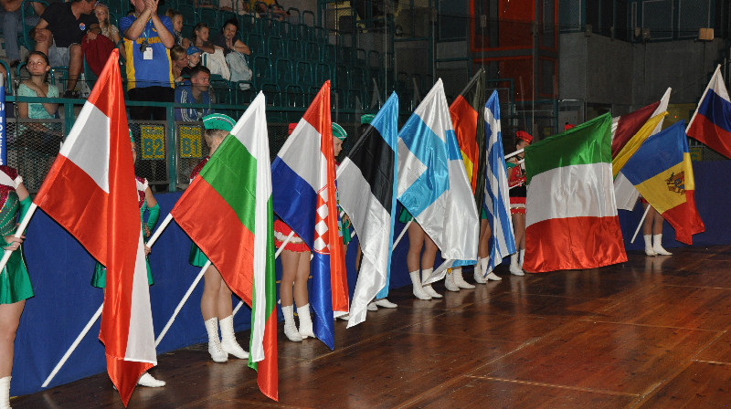 Eiropas 8.maksibasketbola čempionāta atklāšanas parāde.
Foto: www.maxibasketballostrava2014.cz/