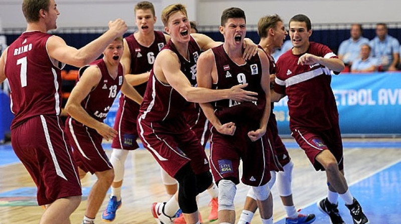 Latvijas U18 vīriešu basketbola izlase: trešo gadu pēc kārtas sasniegts Eiropas "Top 8"
Foto: www.fibaeurope.com