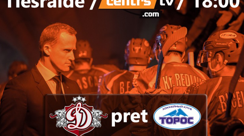 Rīgas "Dinamo"- Ņeftekamskas „Toros” spēles tiešraidi skaties Sportacentrs.com TV vai interneta tiešraidē Sportacentrs.com