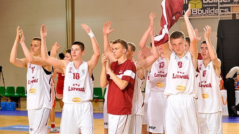 Latvijas U16 vīriešu basketbola izlase
Foto: Romāns Kokšarovs