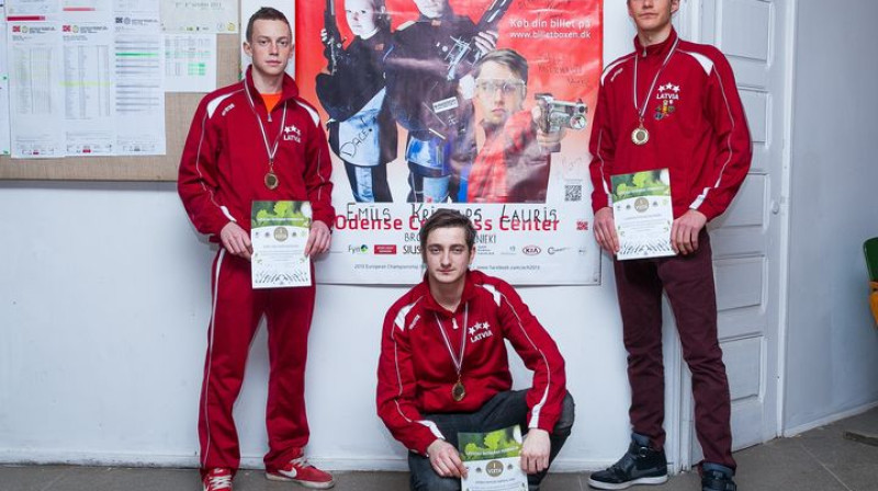 Emīls Vasermanis, Kristaps Smilga un Lauris Strautmanis
Foto: Tukuma Sporta skola