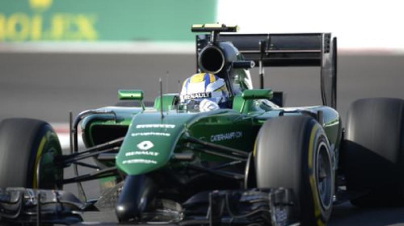 "Caterham" pilots Markuss Eriksons
Foto: AFP/Scanpix