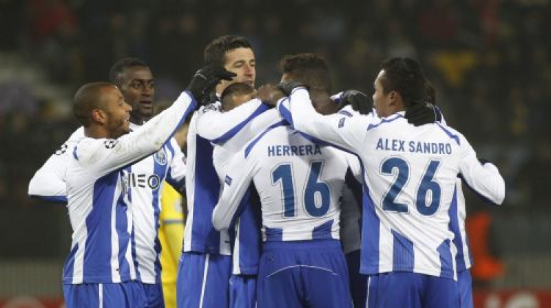 "Porto" futbolisti atzīmē panākumu Baltkrievijā
Foto: AP/Scanpix