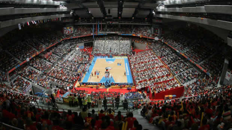 "Palacio de Deportes" arēna Madridē 
Foto: blogdebasket.com