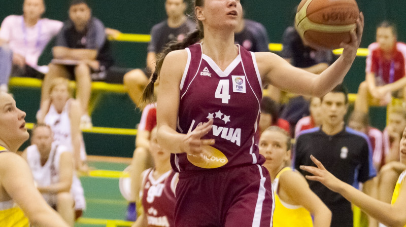 Paula Strautmane: U18 izlases potenciālajai līderei jau ir četru Eiropas čempionātu pieredze.
Foto: FIBAEurope.com