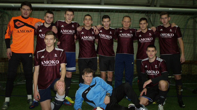 "Amoko" komandas futbolisti
Foto: www.lafl.lv