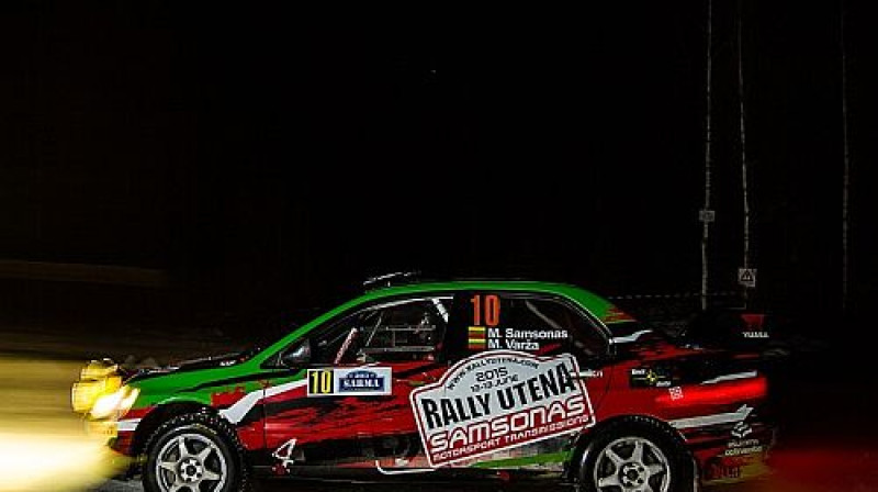 Martins Samsons trasē reklamē "Rally Utena"
Foto: Lukasz Mikulski (ewrc.cz)
