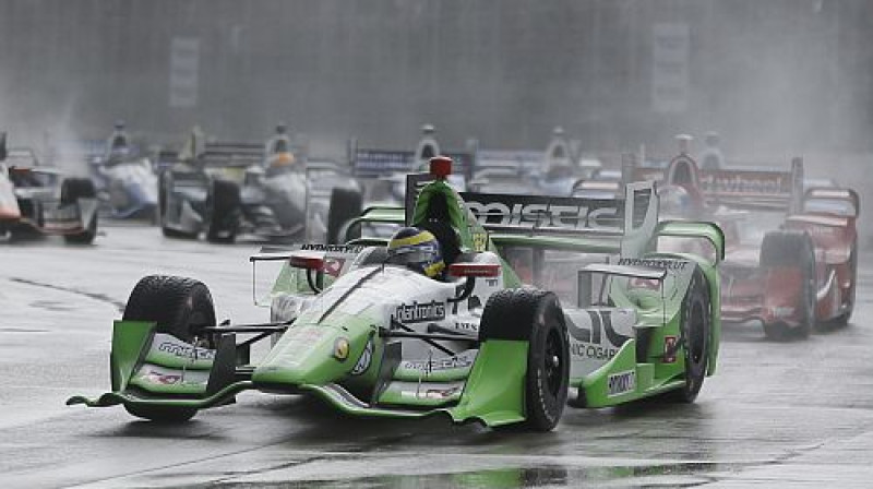 Burdē IndyCar sacensībās Detroitā
Foto: TT NYHETSBYRÅN/Scanpix