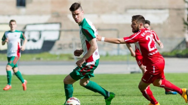 Uzvaras vārtu autors Dmitrijs Hmizs
Foto: Māris Greidāns, www.futbolavirsliga.lv