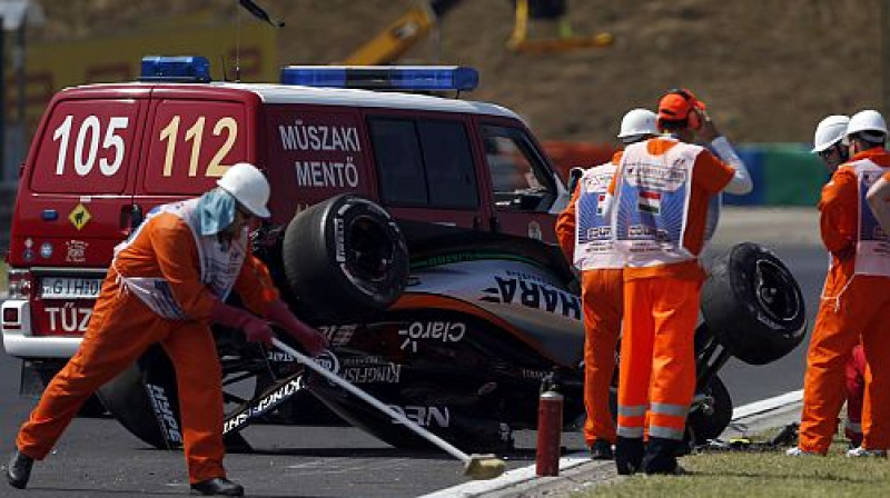 Sergio Peresa avārija Hungaroringā
Foto: TT NYHETSBYRÅN/Scanpix