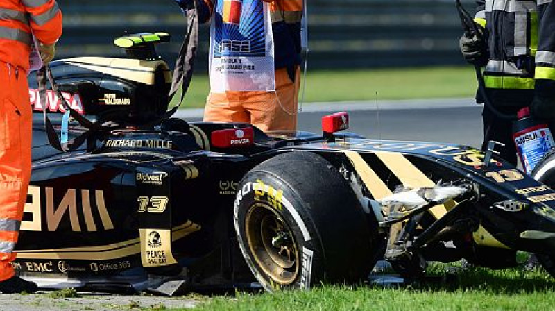 Maldonado formula pēc avārijas
Foto: AFP/Scanpix