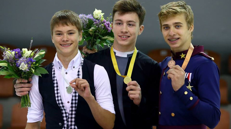 Deniss Vasiļjevs (pa kreisi) - Rīgas "Grand Prix" sudraba medaļnieks
Foto: ISU Figure Skating