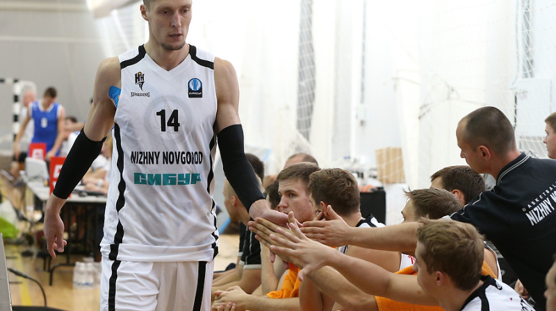 Kaspars Bērziņš: 22 punkti Eirokausa pirmajā spēlē
Foto: nn-basket.ru