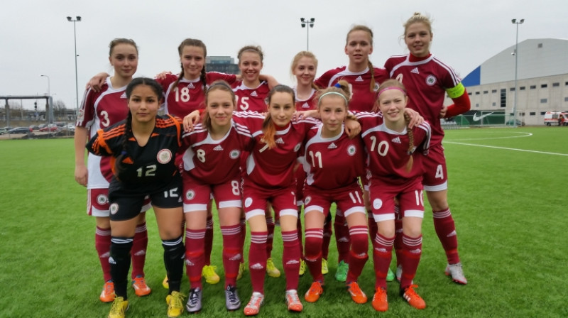 Latvijas U-17 meiteņu izlase
Foto: LFF