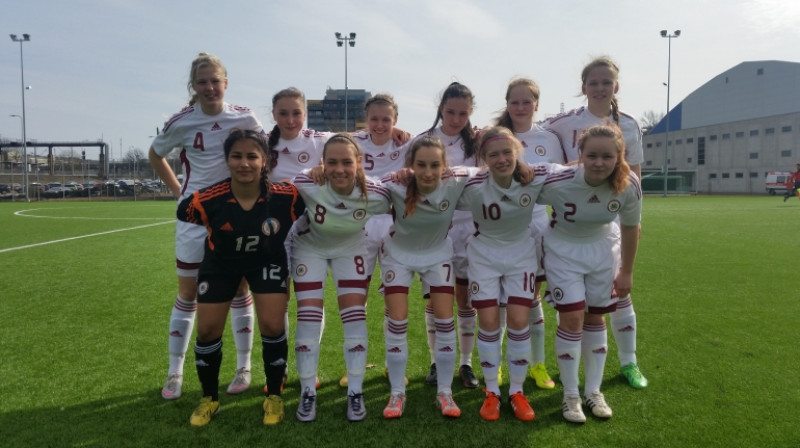 Latvijas U-17 meiteņu izlase
Foto: LFF