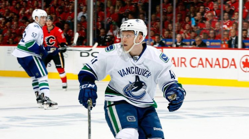 Ronalds Ķēniņš šajā NHL sezonā piedalījās astoņās spēlēs
Foto: Vankūveras "Canucks"