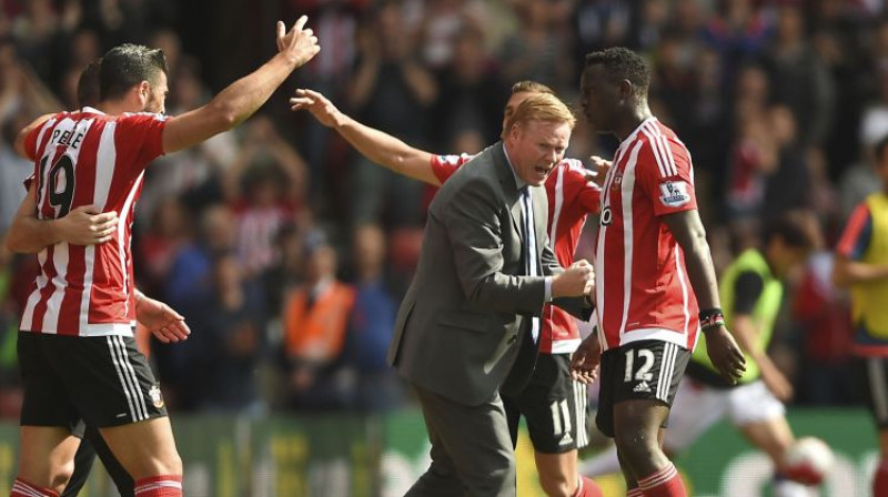 Ronalds Kūmans un "Southampton" futbolisti
Foto: AP/Scanpix