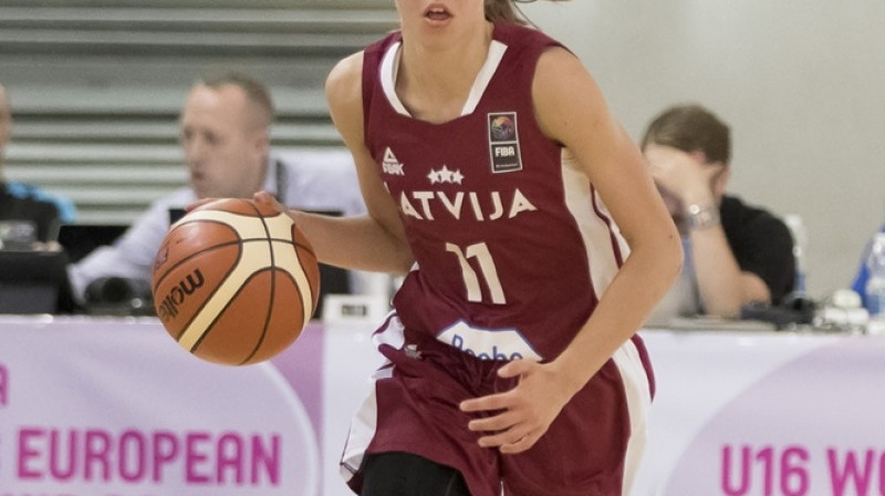 Māra Mote: 23 punkti un Latvijas U16 izlases uzvara pār Krievijas kadetēm.
Foto: FIBA.com