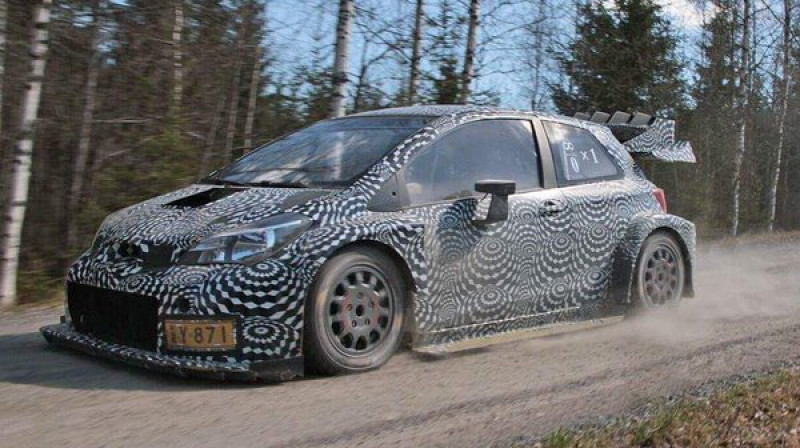 "Toyota Yaris WRC" testu modelis
Foto: ptm-autosport.com