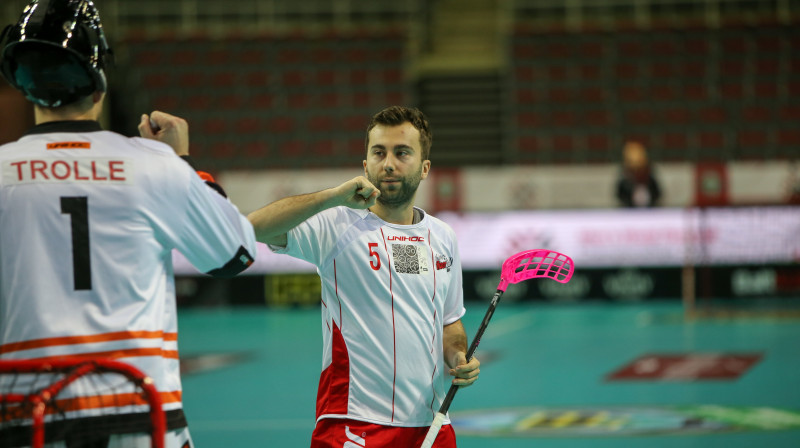 Dānijas izlase trijās spēlēs svinējusi trīs uzvaras
Foto: Ritvars Raits, IFF Floorball