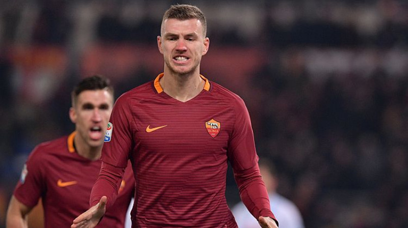 ''Roma'' labākais vārtu guvējs Edins Džeko
Foto: LaPresse/Scanpix