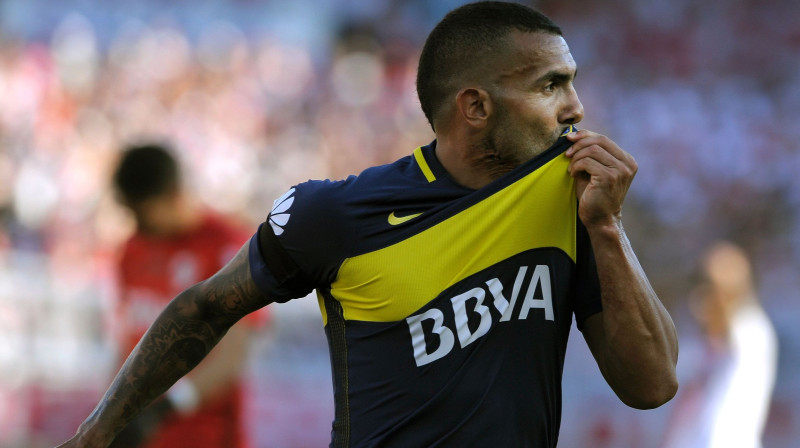 Karloss Tevess "Boca Juniors" kreklā. Foto: AP/Scanpix