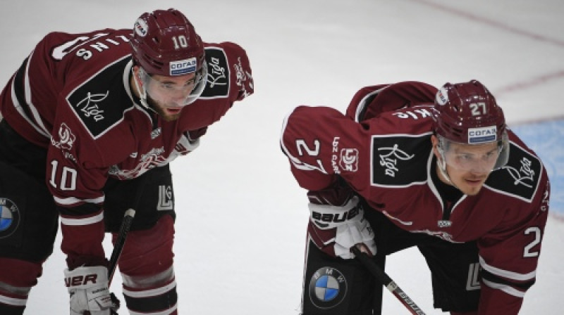 Lauris Dārziņš un Oskars Cibuļskis
Foto: Romāns Kokšarovs/f64