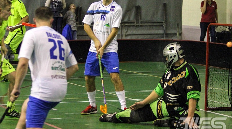 "Pārgaujas" vārtos - Renārs Arājs
Foto: Renārs Buivids, floorball.lv