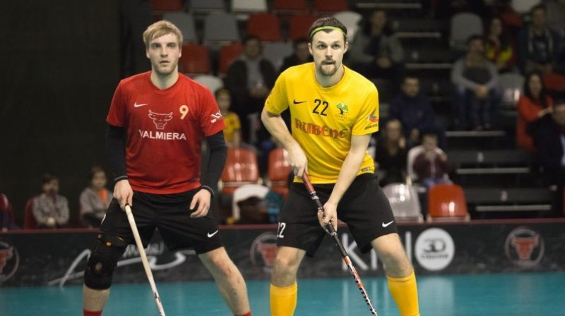 Ivo Balodis un Gatis Akūlovs
Foto: Floorball.lv