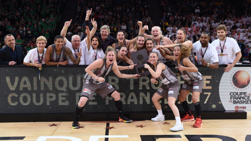 Paula Lūķe, Kitija Štolce un "Monaco Basket": triumfs 21. aprīlī Parīzē
Foto: basketfrance.com