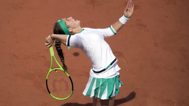 Aļona Ostapenko šodienas spēlē pret Vozņacki
Foto: USA TODAY Network/Sipa USA/Scanpix