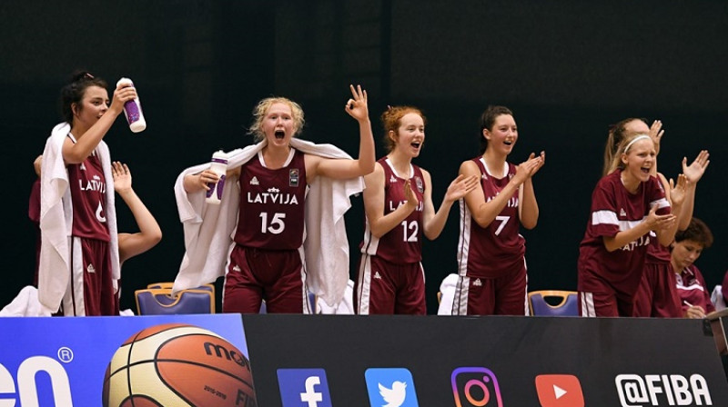 Latvijas U16 meitenes: pirmā uzvara Eiropas čempionātā Buržā
Foto: FIBA