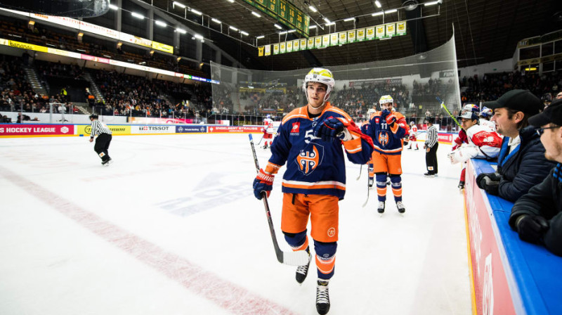 Tamperes "Tappara" liksmo pēc vārtu guvuma
Foto: http://www.championshockeyleague.com