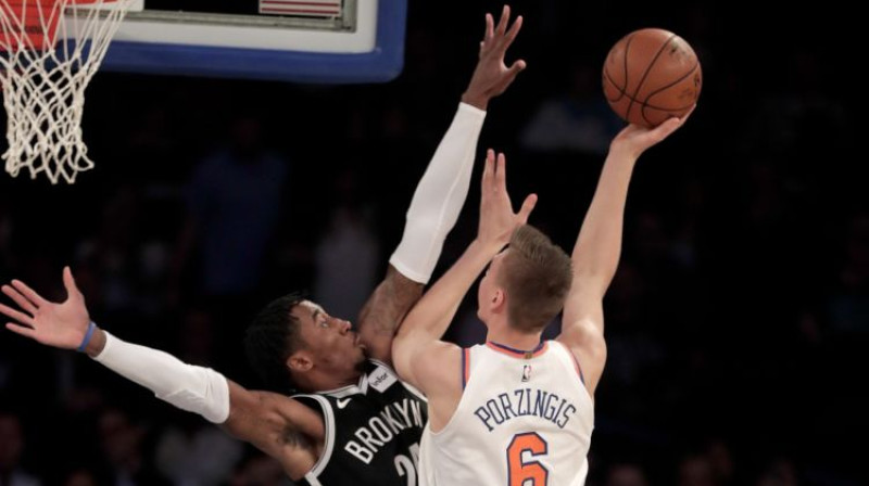 Kristaps Porziņģis pret "Nets"
Foto: AP/Scanpix