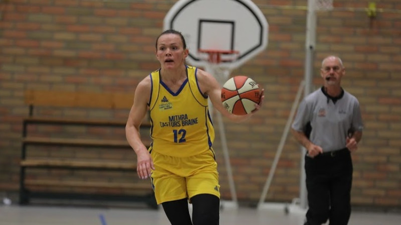 Anete Šteinberga spēlē pret "Deerlijk"
Foto: basketfeminin.com