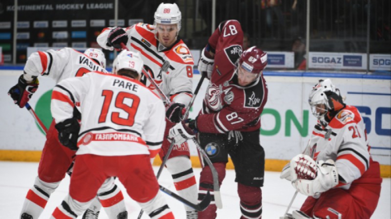 Gints Meija pie Jakuba Kovārža vārtiem
Foto: Romāns Kokšarovs/f64