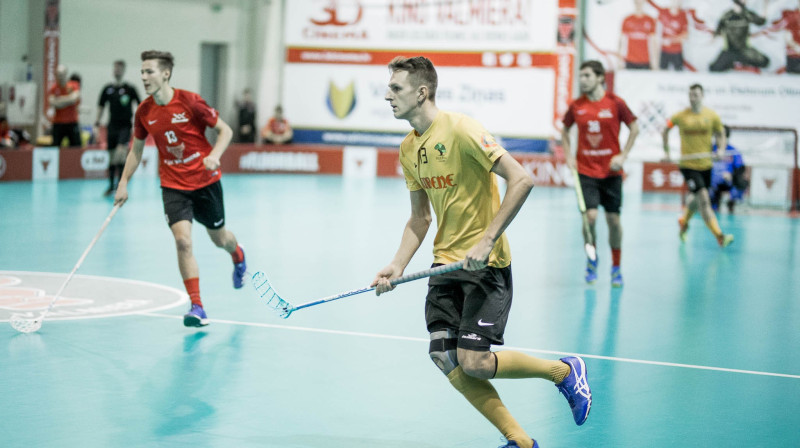 Ingars Matisons pašlaik ir "Rubenes" rezultatīvākais spēlētājs un šovakar centīsies iekrāt papildus punktus Talsos
Foto: Floorball.lv