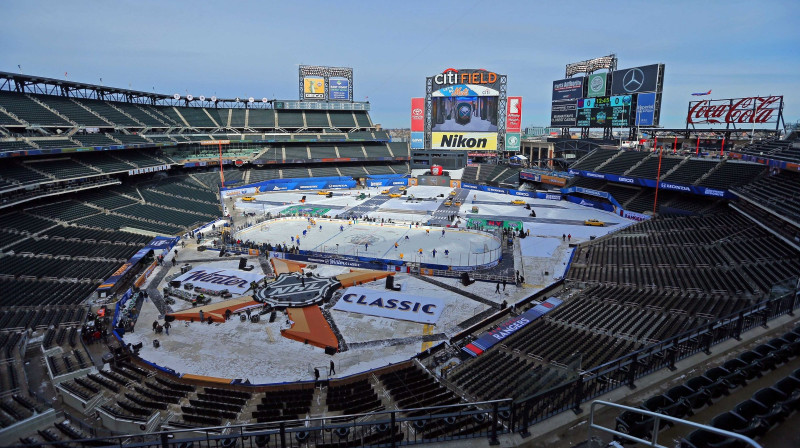 "Citi Field" stadions Ņujorkā. Laukuma veidošanai izmantoti 75 tūkstoši litru ūdens
Foto: Sipa USA/Scanpix